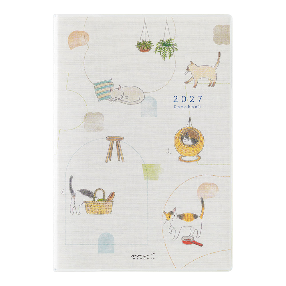 [Pre-Order] MIDORI 2027 Pocket Diary B6 Cat