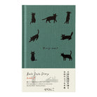 [Pre-Order] MIDORI 2027 Book Style Diary B6 Variant Cat Green