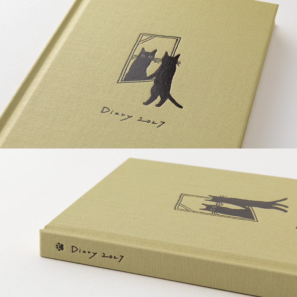 [Pre-Order] MIDORI 2027 Book Style Diary B6 Variant Cat Beige