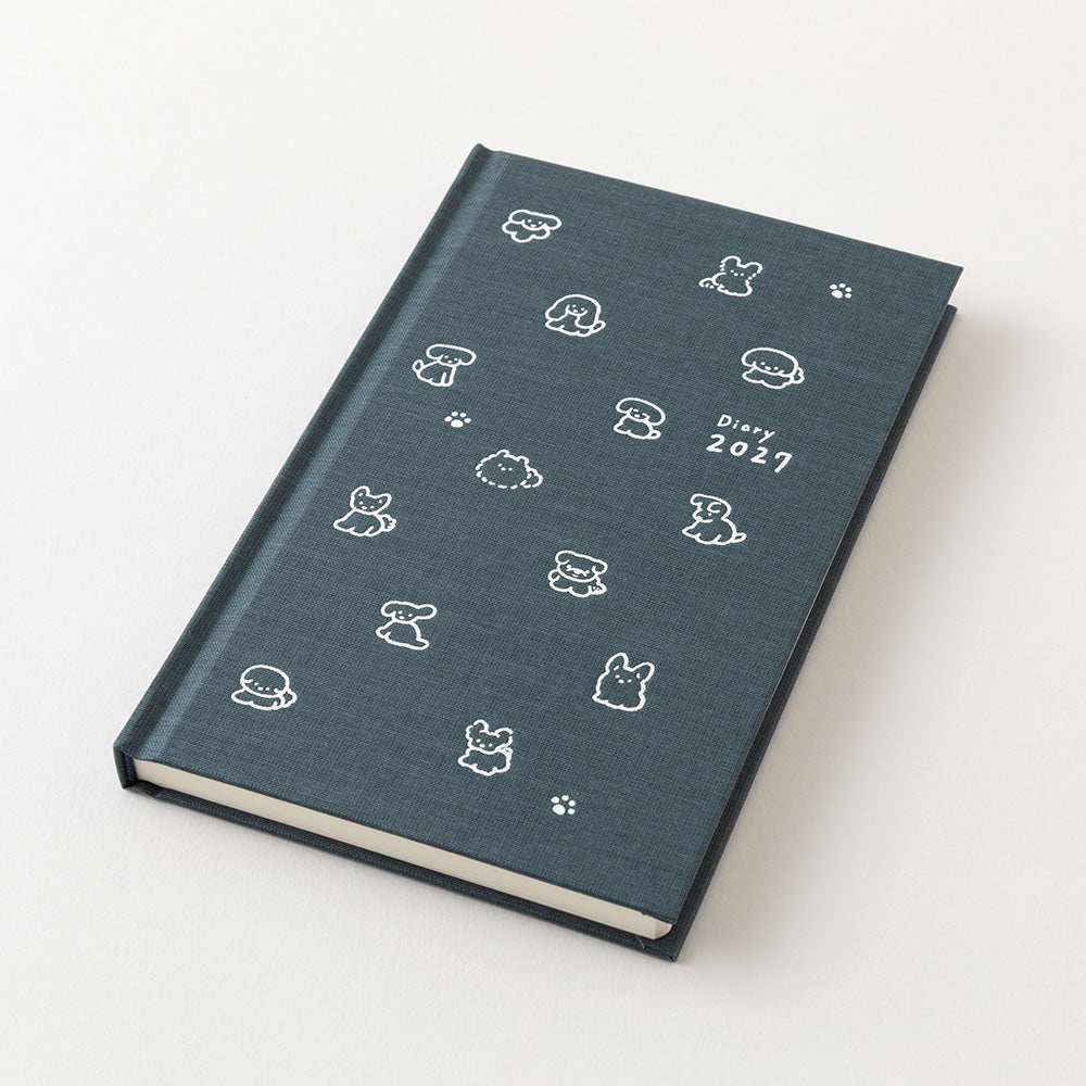 [Pre-Order] MIDORI 2027 Book Style Diary B6 Variant Dog Navy