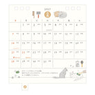 [Pre-Order] MIDORI 2027 Calendar Ring S Cat