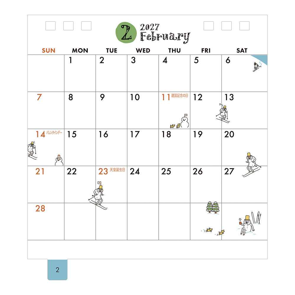 [Pre-Order] MIDORI 2027 Calendar Ring S Ojisan