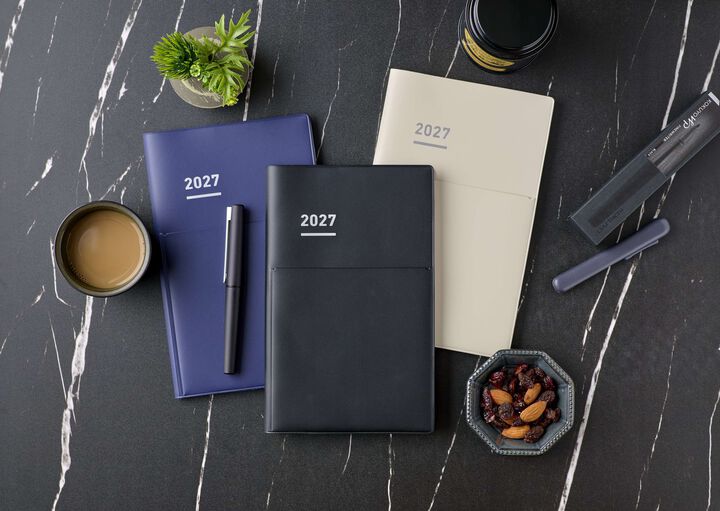 [Pre-Order] KOKUYO 2027 Jibun Techo Diary Biz Navy
