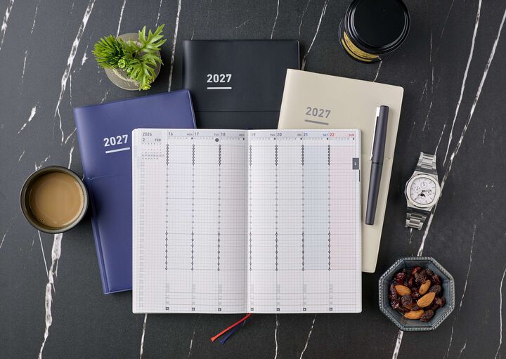 [Pre-Order] KOKUYO 2027 Jibun Techo Diary Biz Navy