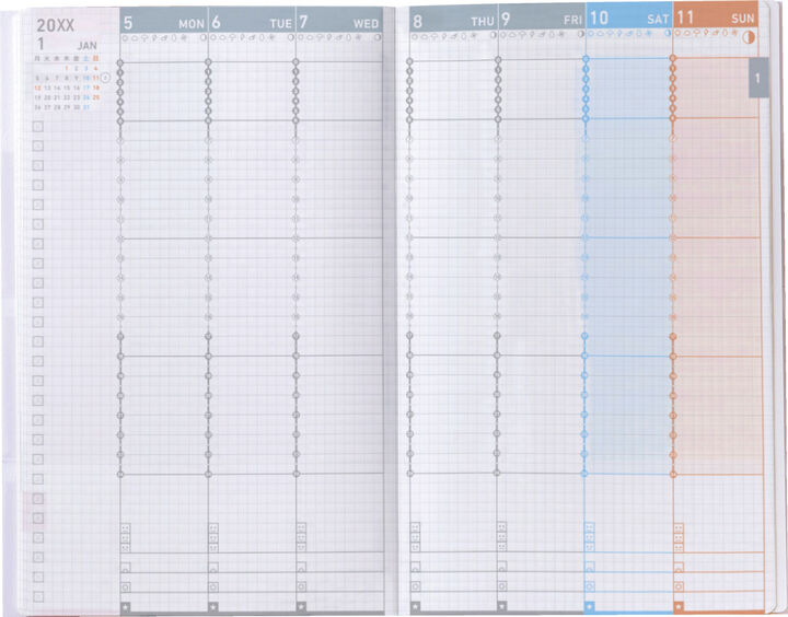 [Pre-Order] KOKUYO 2027 Jibun Techo Diary 3in1 White