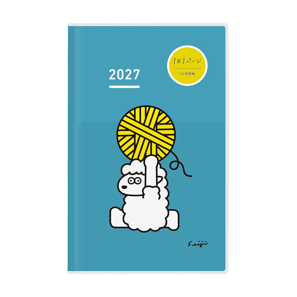 [Pre-Order] KOKUYO 2027 Jibun Techo Diary Days Blue Sheep