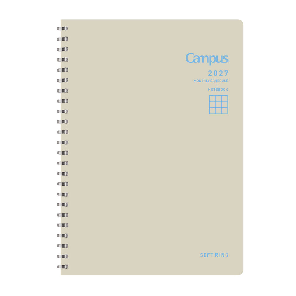 [Pre-Order] KOKUYO 2027 Softring Diary A5 Beige