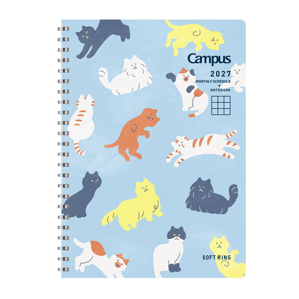 [Pre-Order] KOKUYO 2027 Softring Diary A5 Cat