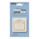 MIDORI Paintable Stamp Pre-Inked Brown Calendar Monday Start