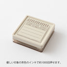 MIDORI Paintable Stamp Pre-Inked Brown Memo