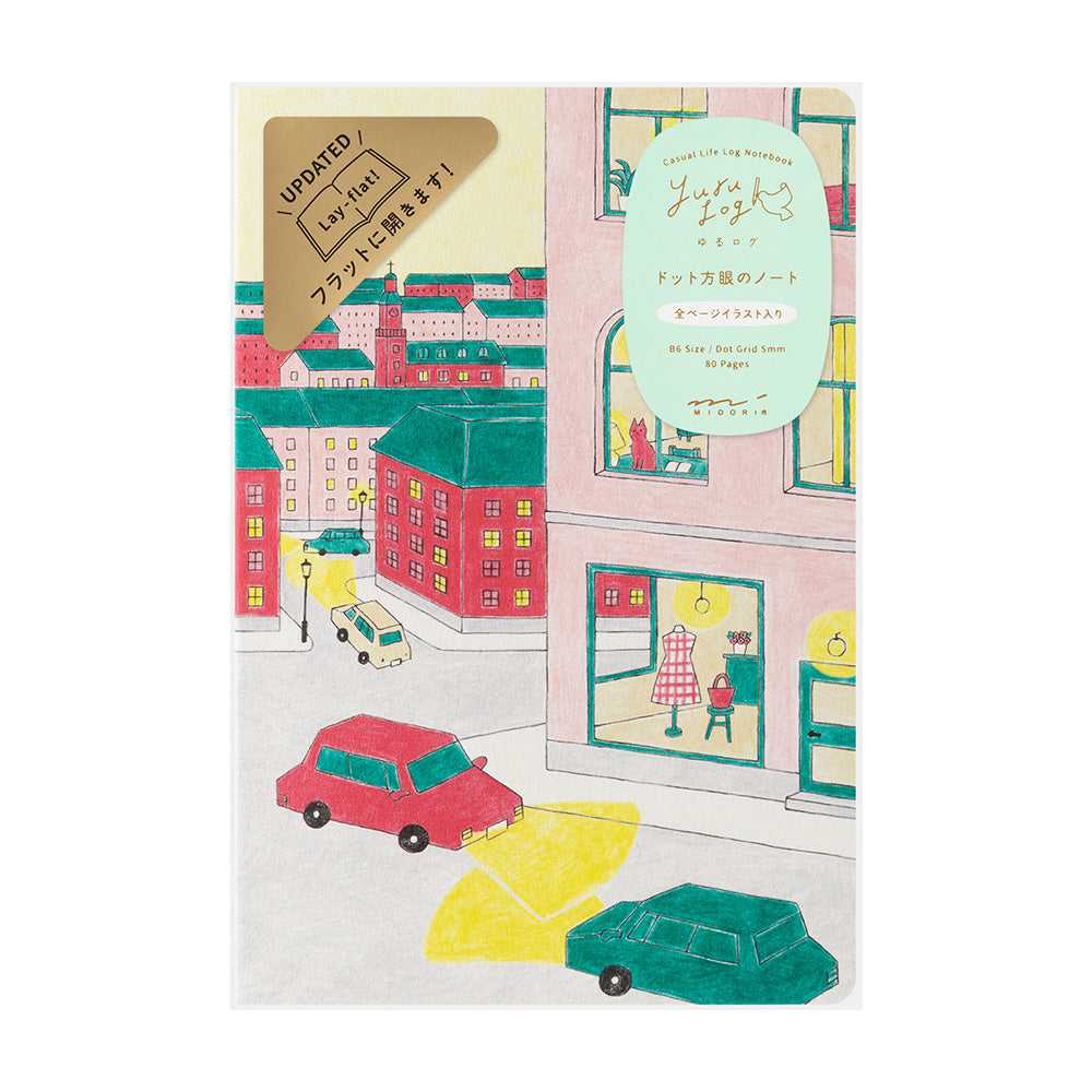 MIDORI Yuru Log Notebook B6 Daily Life