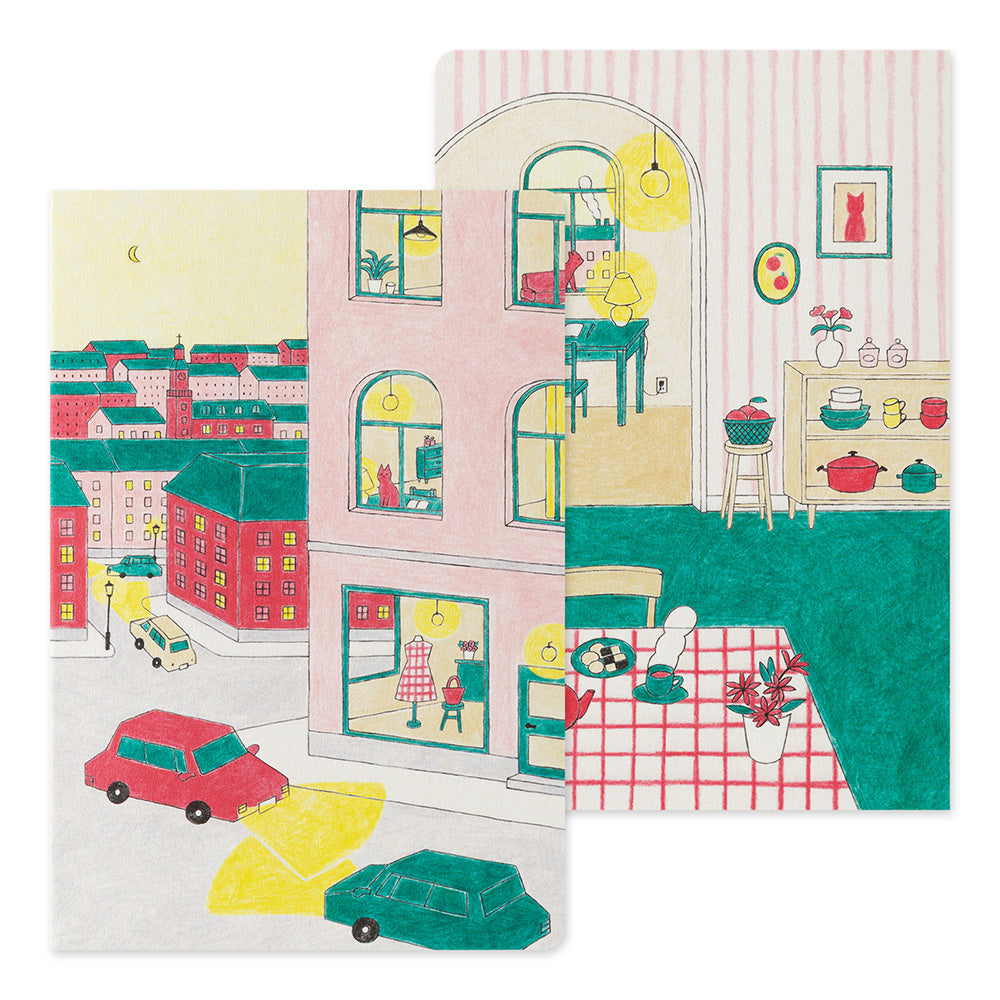 MIDORI Yuru Log Notebook B6 Daily Life