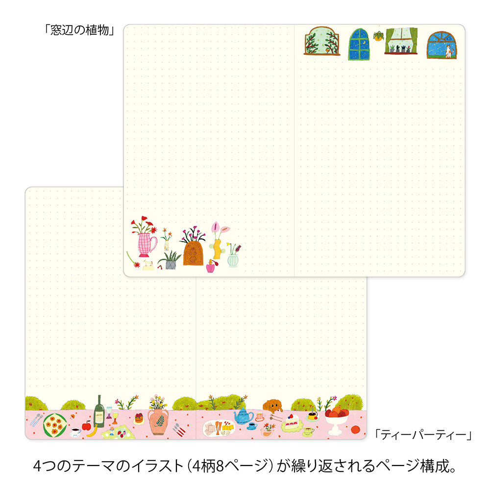 MIDORI Yuru Log Notebook B6 My Life A