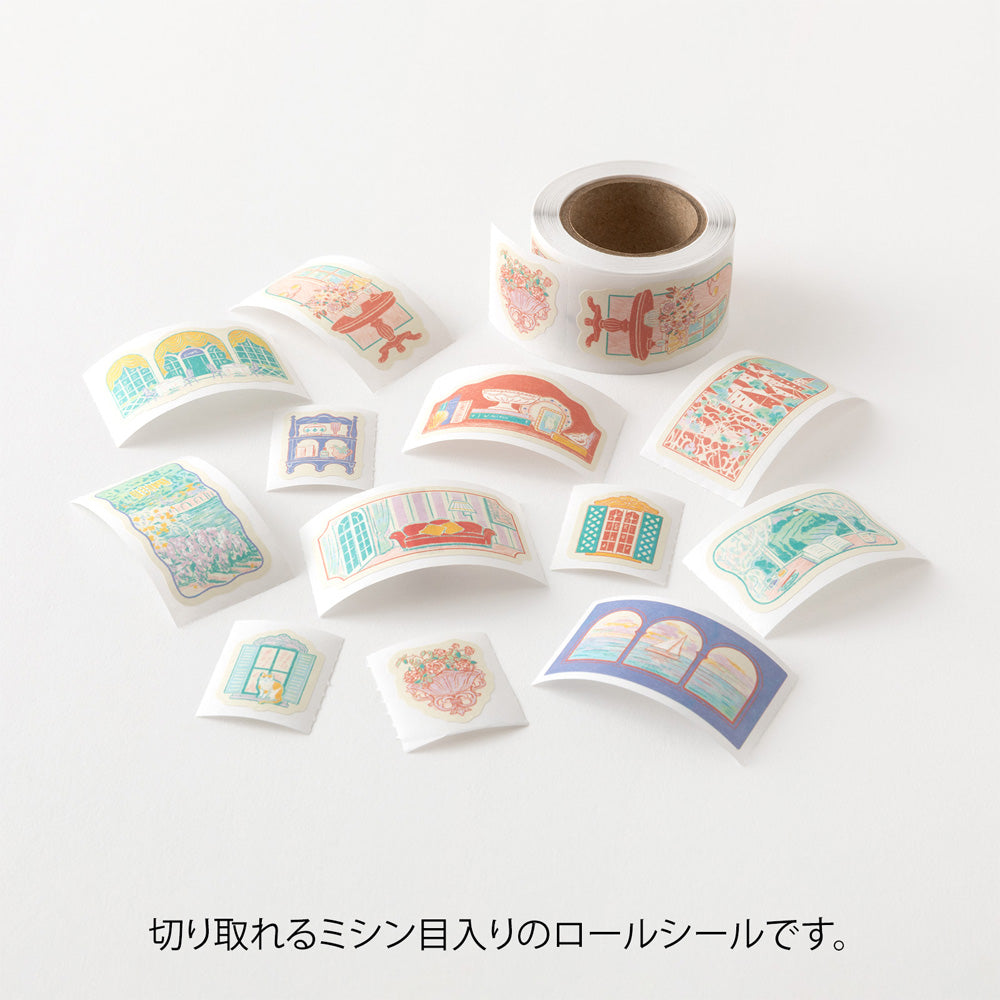 MIDORI Yuru Log Roll Sticker Window Views
