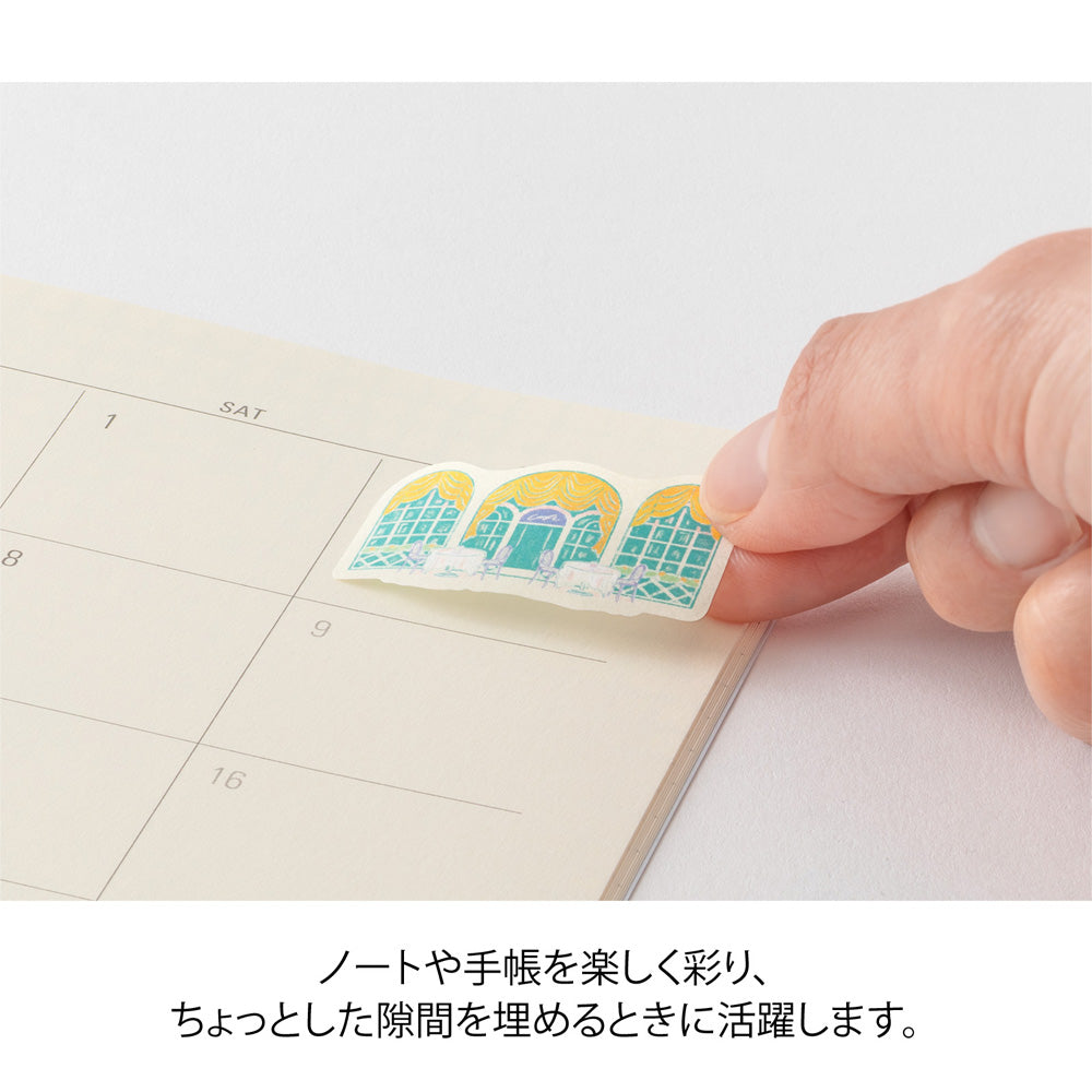 MIDORI Yuru Log Roll Sticker Window Views