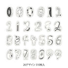 MIDORI Yuru Log Roll Sticker Numbers