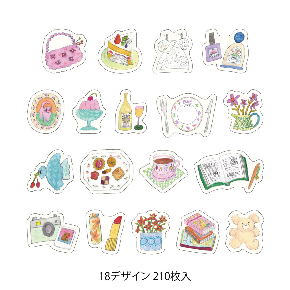 MIDORI Yuru Log Roll Sticker Motifs