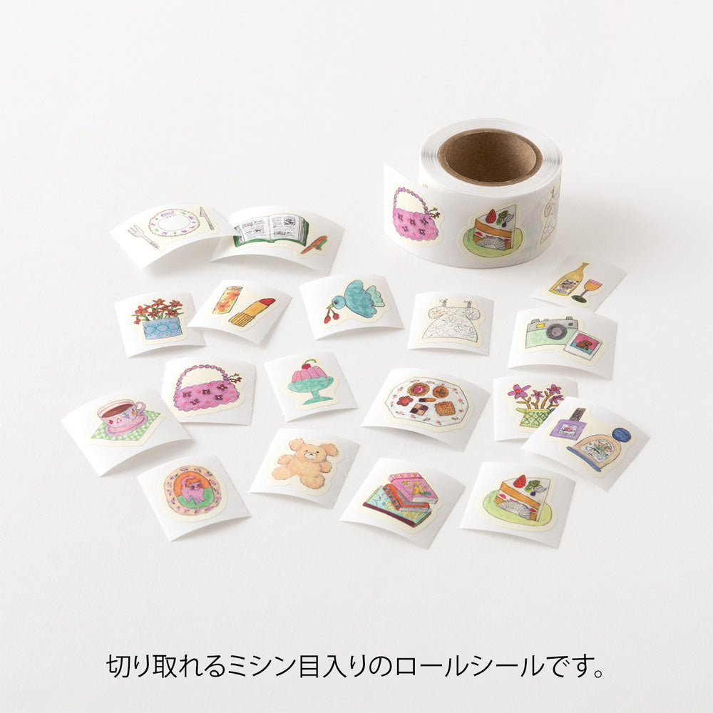 MIDORI Yuru Log Roll Sticker Motifs