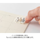 MIDORI Yuru Log Roll Sticker Animal Emotions