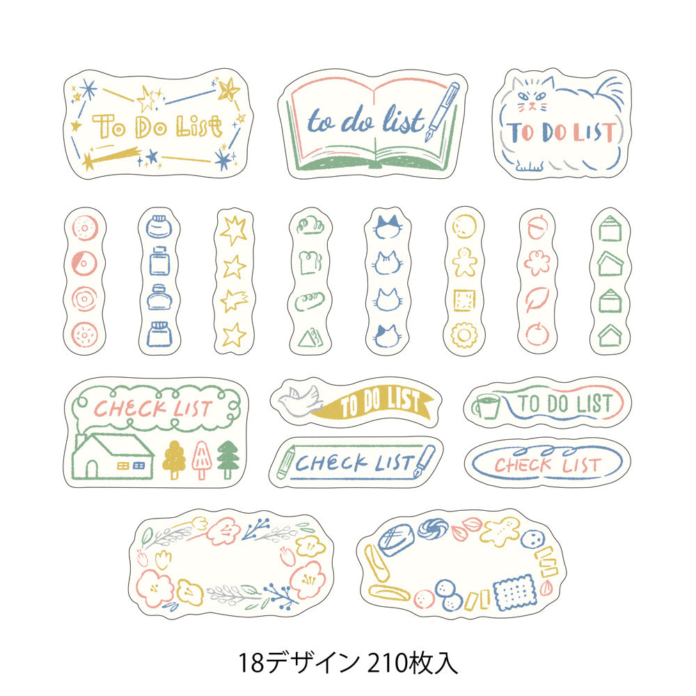 MIDORI Yuru Log Roll Sticker List