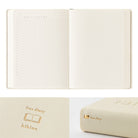 MIDORI Notebook Hibino Free Diary A6 Ivory