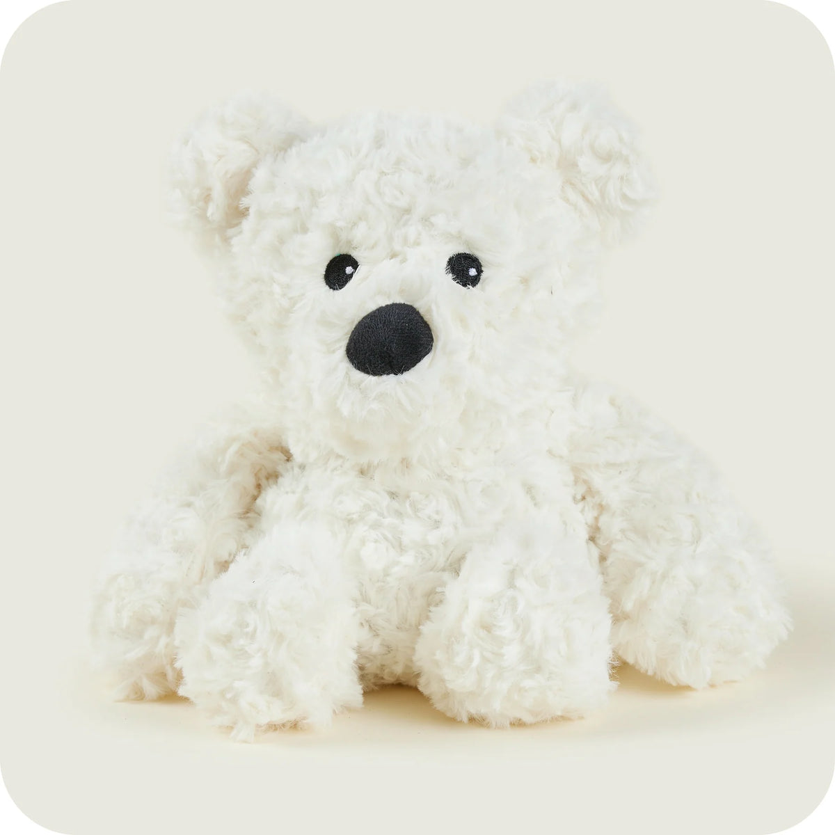 WARMIES Plush Regular Cream Curly Bear