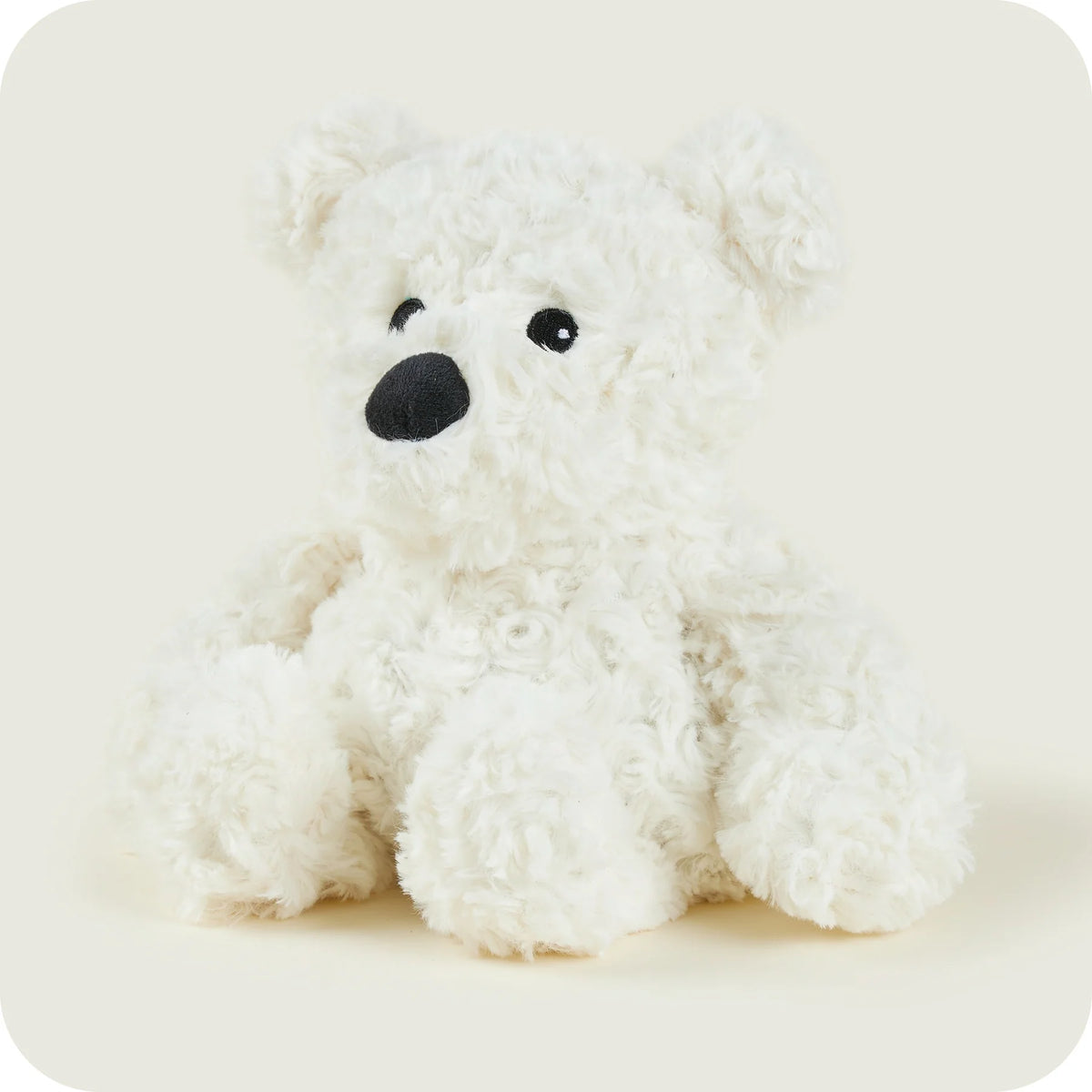 WARMIES Plush Regular Cream Curly Bear