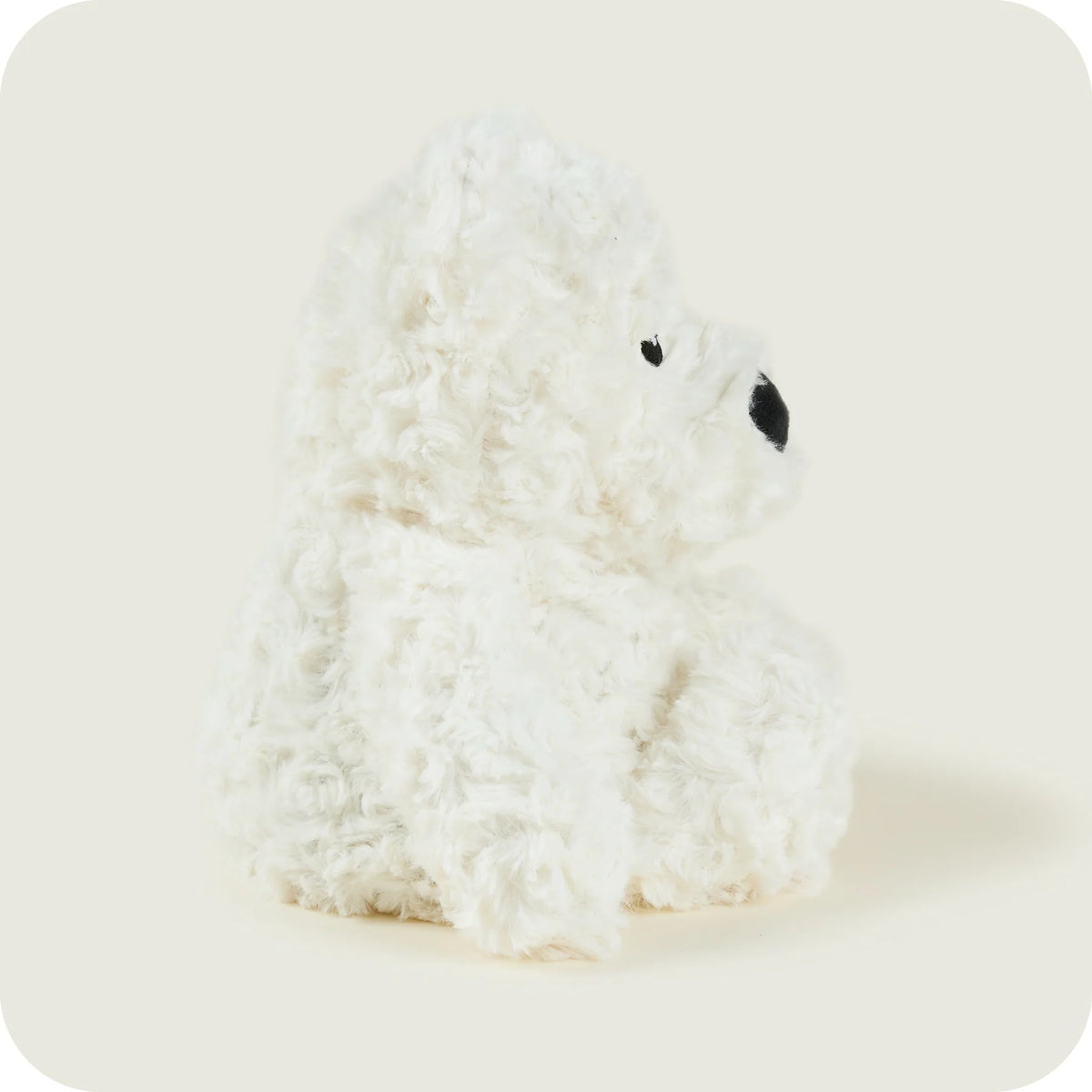 WARMIES Plush Regular Cream Curly Bear