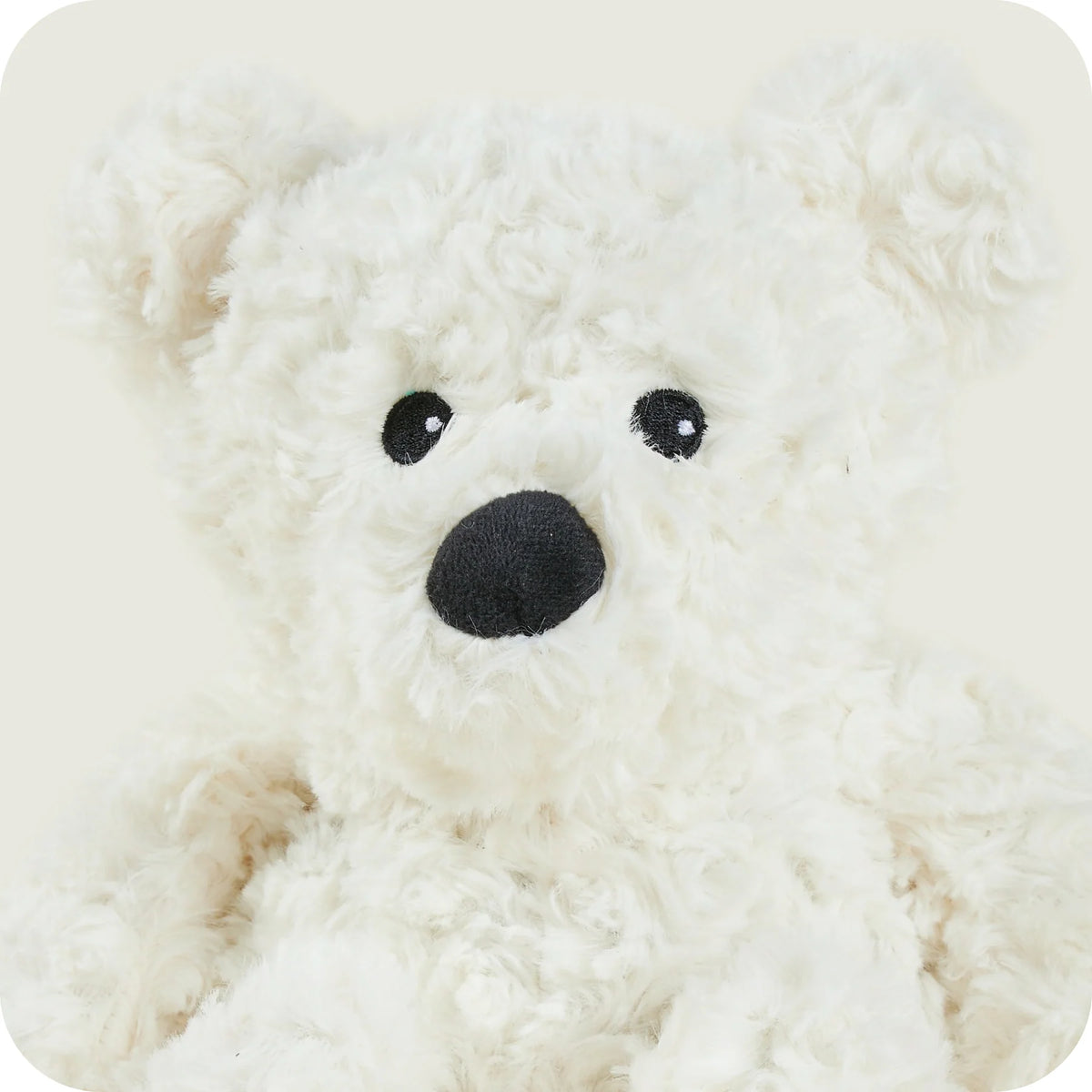 WARMIES Plush Regular Cream Curly Bear
