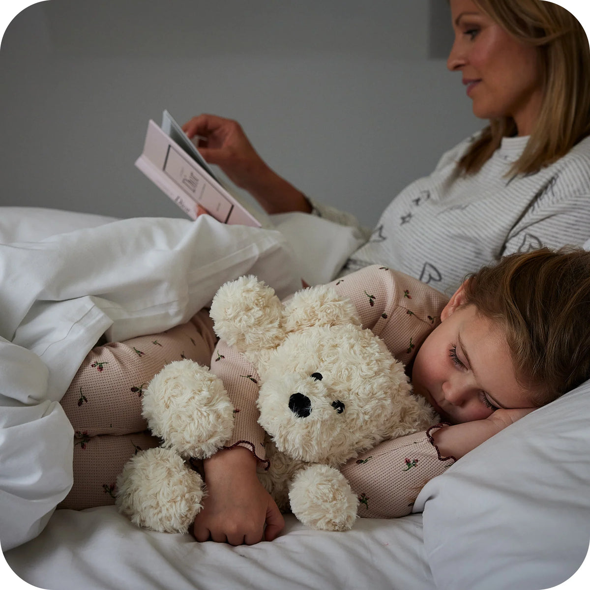 WARMIES Plush Regular Cream Curly Bear