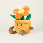 WARMIES Plush Regular Orange Flower Pot