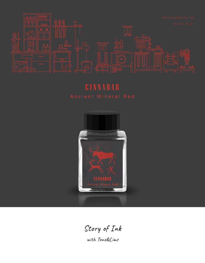 TONO & LIMS Fountain Pen Ink 30ml Story Of Ink Season 2 Cinnabar