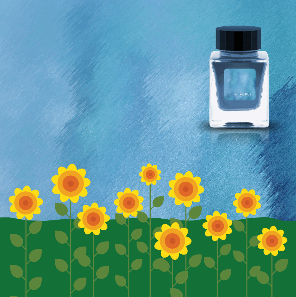 TONO & LIMS Fountain Pen Ink 30ml Lim Papa Memorial Do You Feel Blue?