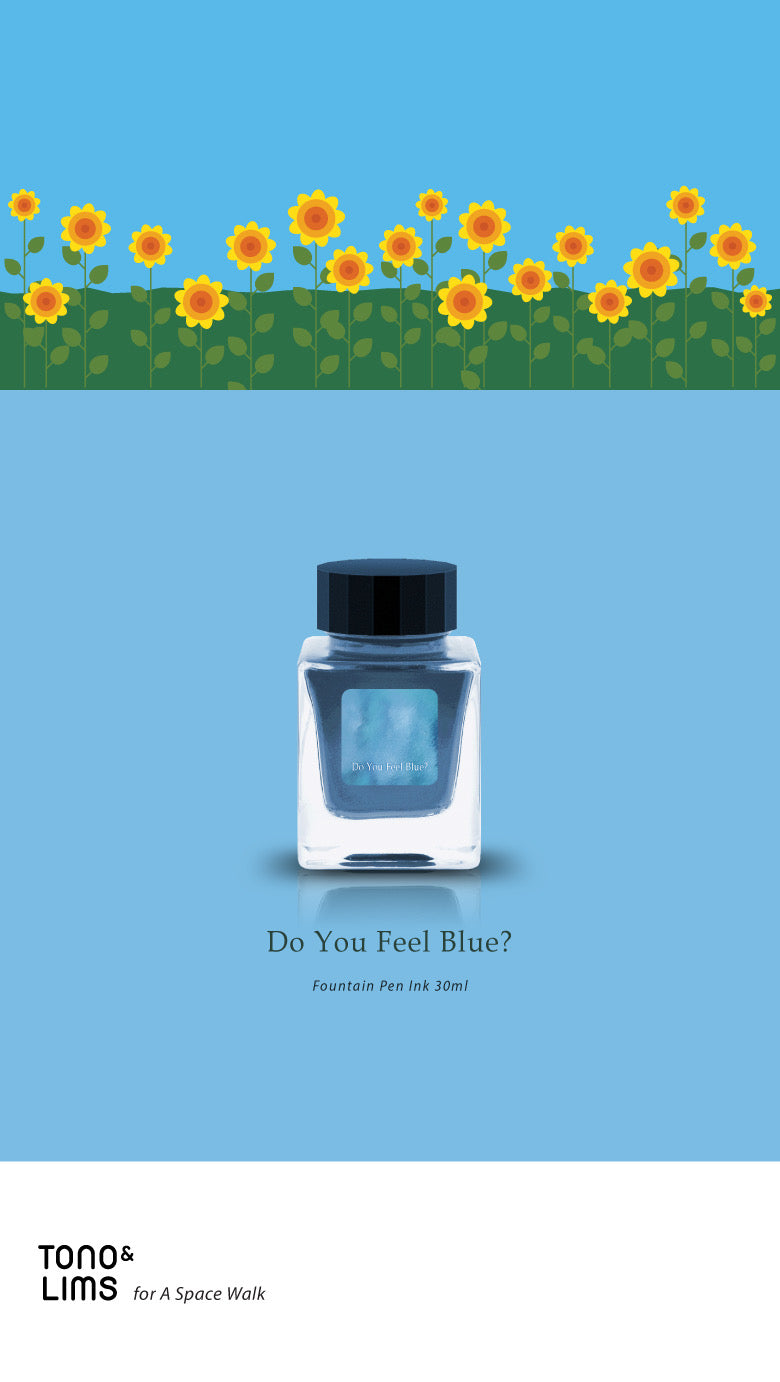 TONO & LIMS Fountain Pen Ink 30ml Lim Papa Memorial Do You Feel Blue?
