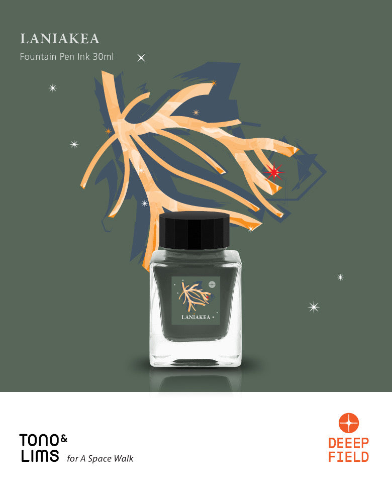 TONO & LIMS Fountain Pen Ink 30ml Deep Field Laniakea
