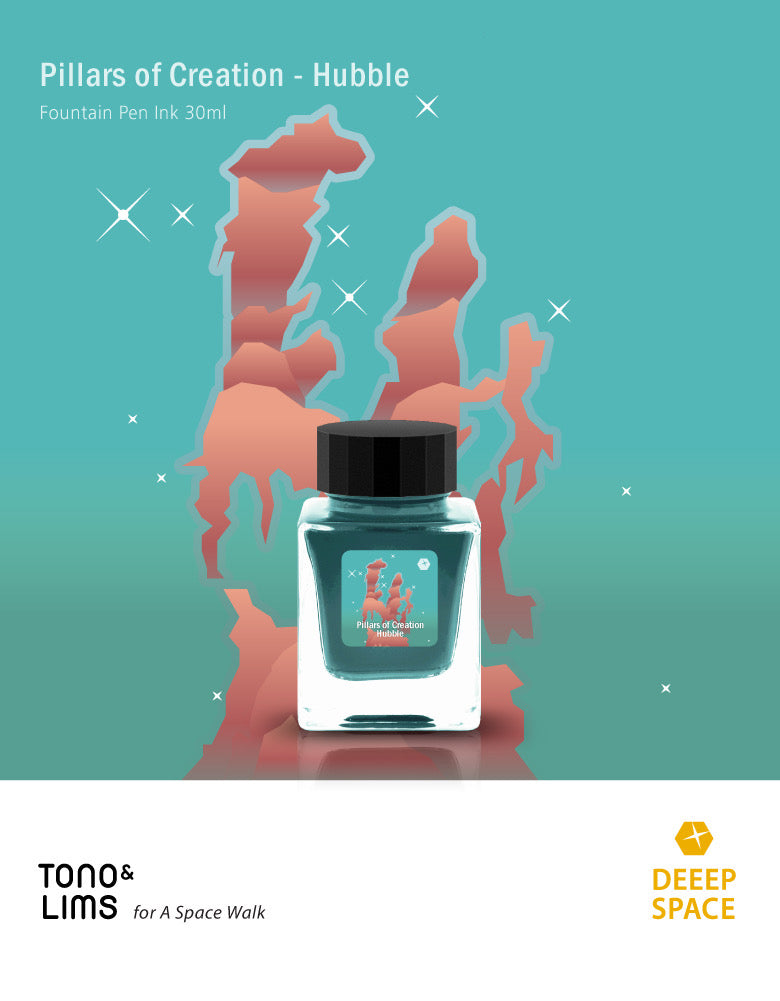 TONO & LIMS Fountain Pen Ink 30ml Deep Space Pillars of Creation-Hubble