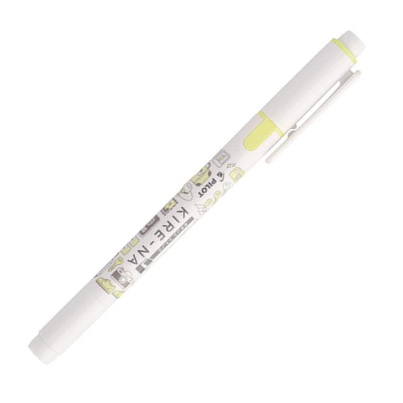 PILOT Kire-Na Me Time Design Twin Highlighter Yellow