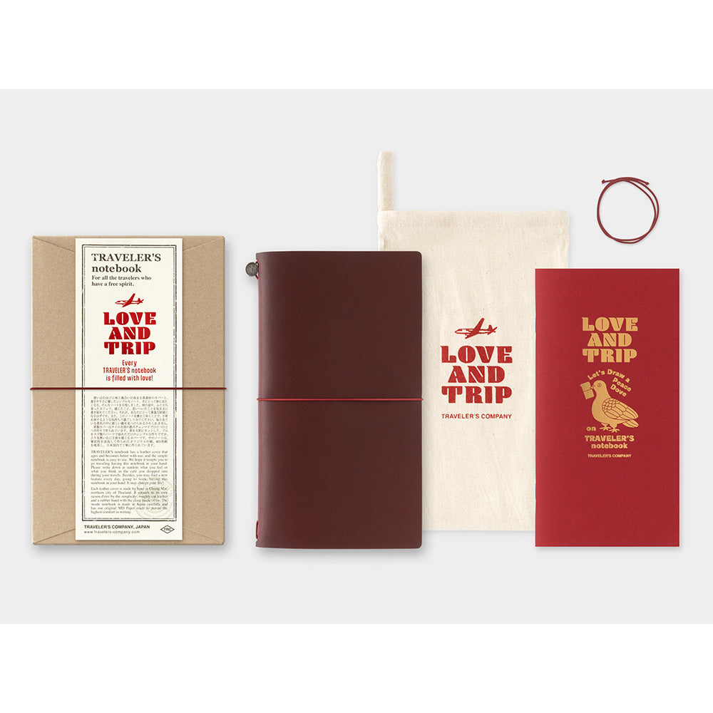 ノート・メモ帳 TRAVELER'S notebook love and trip TRAVELERS Notebook Love And Trip Red – CzipLee Retail