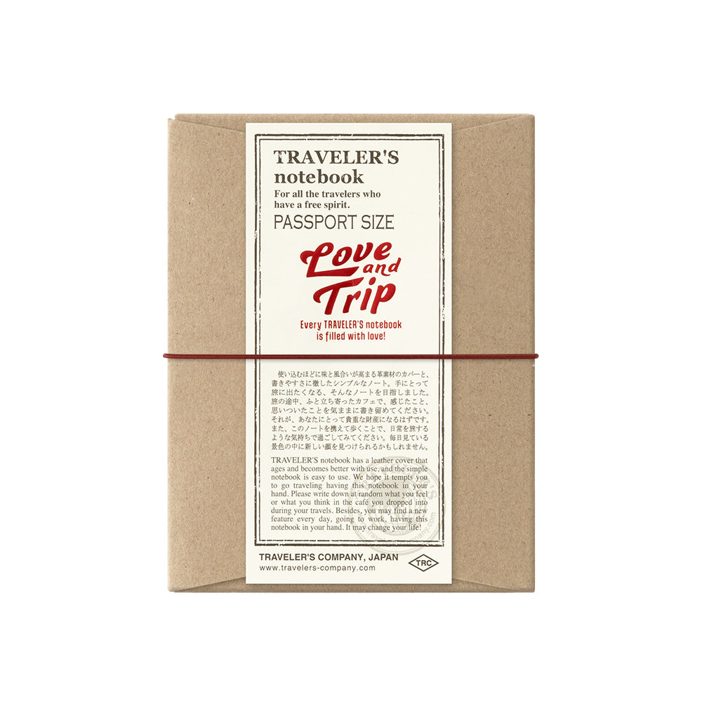 TRAVELERS Notebook Love And Trip Passport Size Red – CzipLee Retail