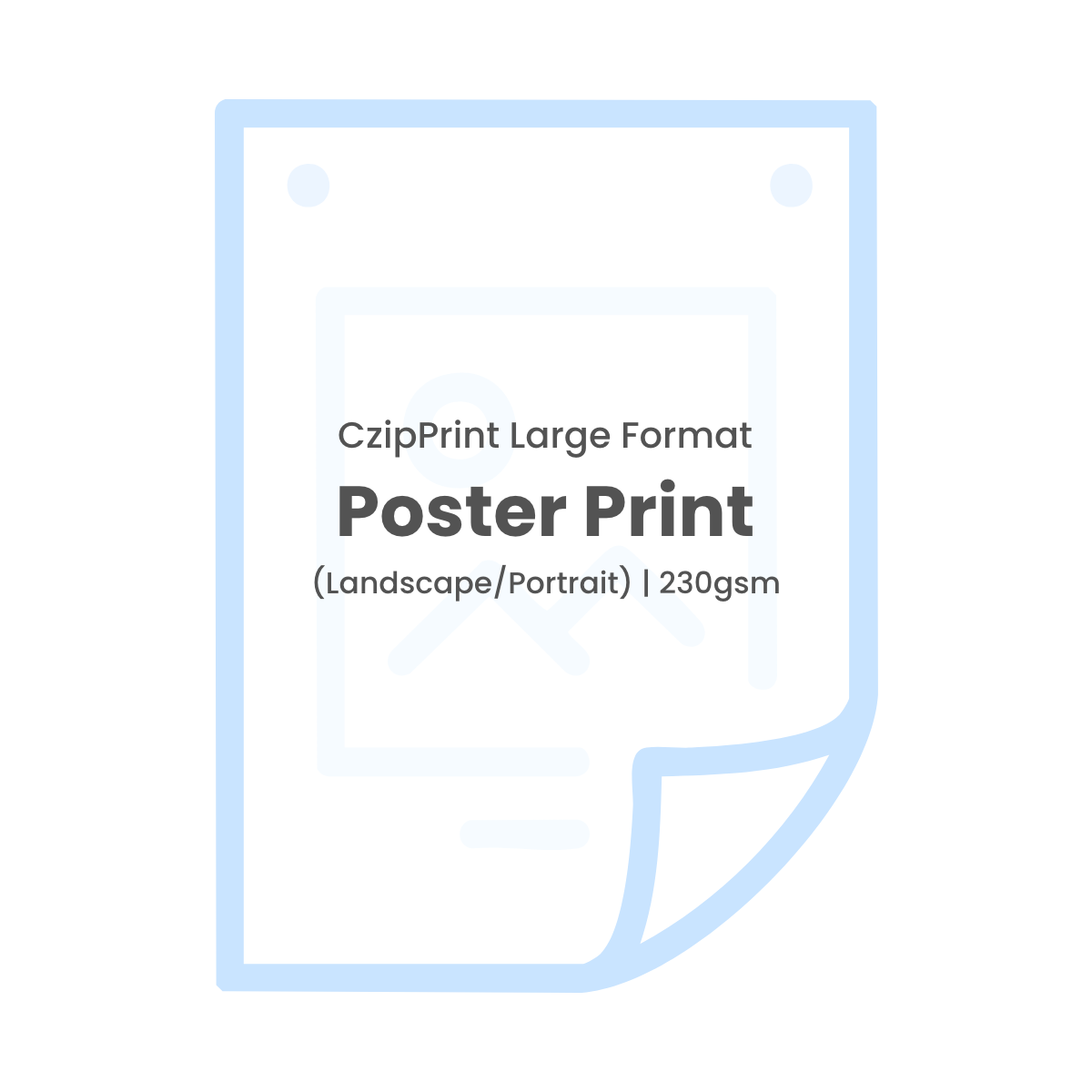 Packet Print Format CZIPPRINT Large Format EP Poster Print (Fine Art Matt Paper) 95gsm/170 ...