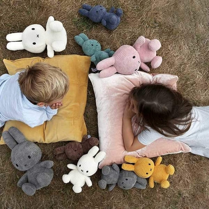 MIFFY Sitting 50cm Corduroy Yellow Default Title