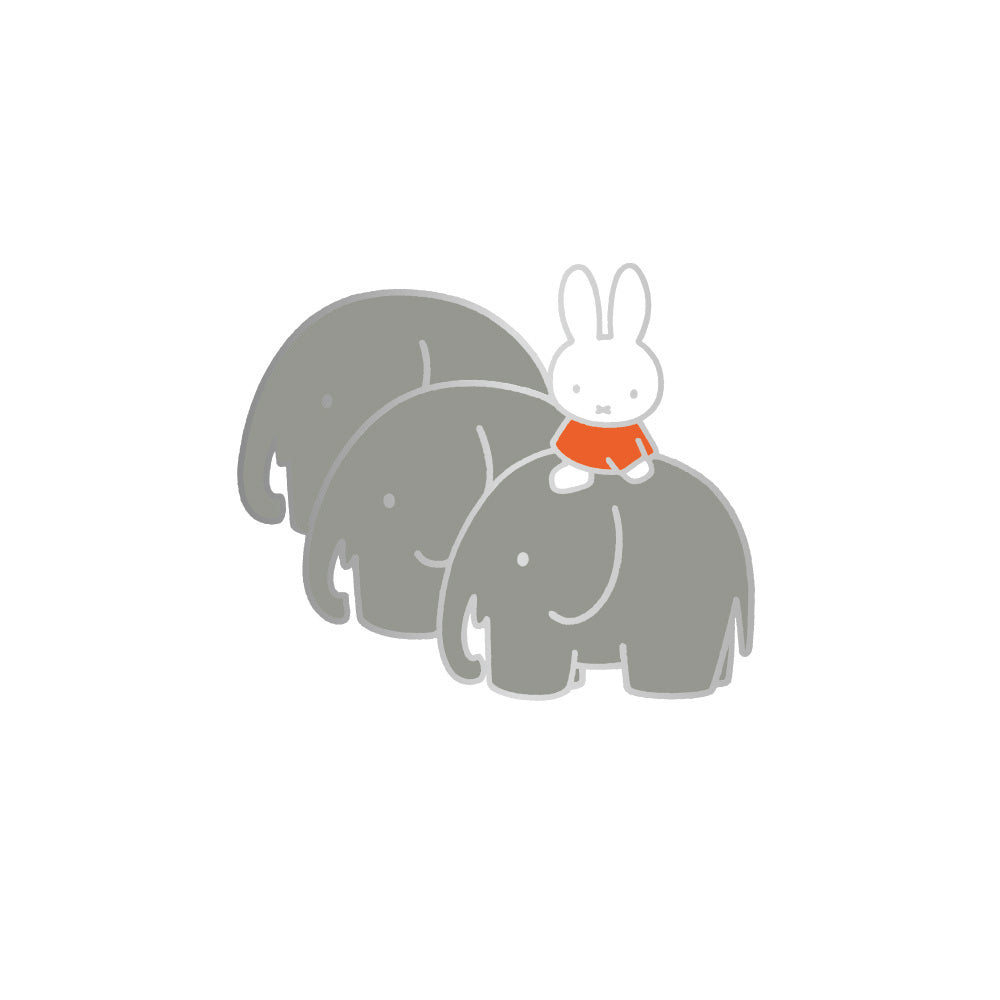 MIFFY Enamel Pin Miffy with Elephants Default Title
